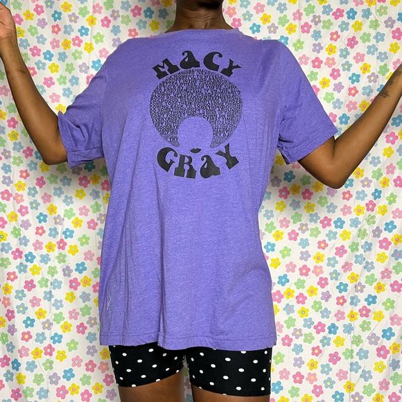 Purple and black Macy gray tshirt art songs music size xl no flaws - Picture 5 of 5